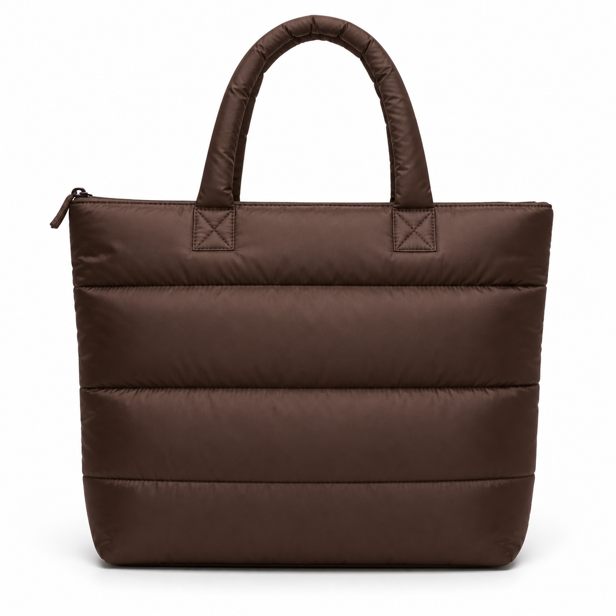 Puffer Recycled 15" Laptop Tote in Chocolate